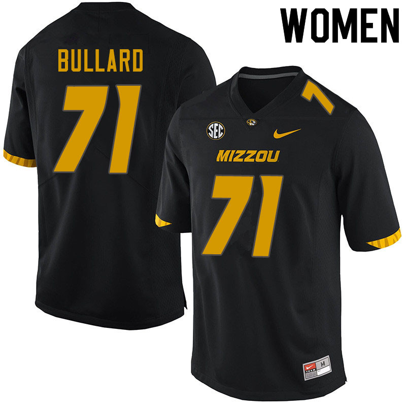 Women #71 D.J. Bullard Missouri Tigers College Football Jerseys Sale-Black
